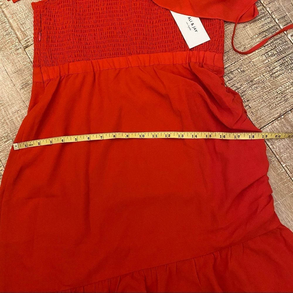 NWT! Ali & Jay red off the shoulder mini dress XL - Picture 16 of 16